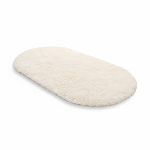 VIKAMA Grey Dense Silk Carpet - Warm Long Hair Soft Floor Mat for Bedroom, Living Room & Sofa - Hom Haven