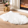 Soft Shaggy Faux Fur Rug 60x90cm - Extra Thick Non-Slip Plush Bedroom & Living Room Carpet