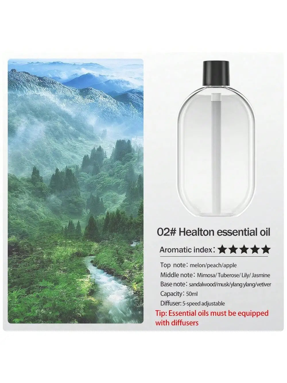 Rechargeable Portable Aromatherapy Diffuser with Essential Oil Deodorizer