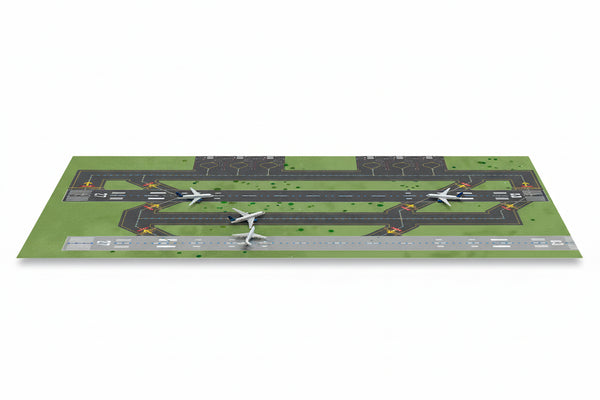 Runway Aviation Airport Track Design Rug - Modern Living Room & Bedroom Decorative Carpet - Hom Haven