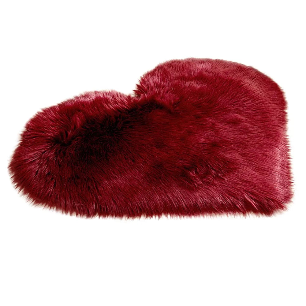 Faux Sheepskin Shaggy Area Rug - Non-Slip Fluffy Soft Imitation Wool Bedroom & Indoor Carpet
