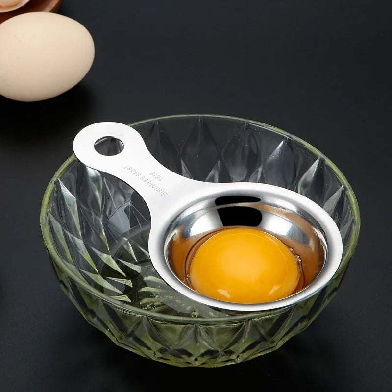 Stainless Steel Egg Yolk & White Separator - Food Grade Kitchen Filter Tool