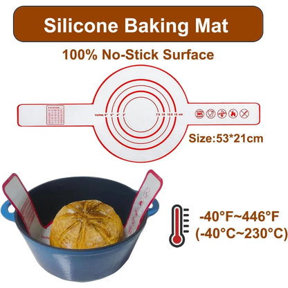Sourdough Bread Baking Starter Kit with Proofing Baskets & Tools - Hom Haven