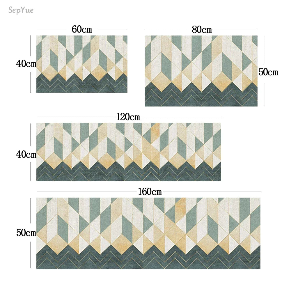Durable High-End Kitchen Rug - Waterproof Non-Slip Washable Large Carpet for Home Entrance & Floor - Hom Haven