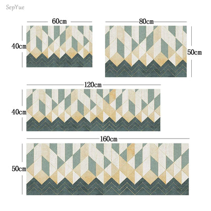 Durable High-End Kitchen Rug - Waterproof Non-Slip Washable Large Carpet for Home Entrance & Floor - Hom Haven