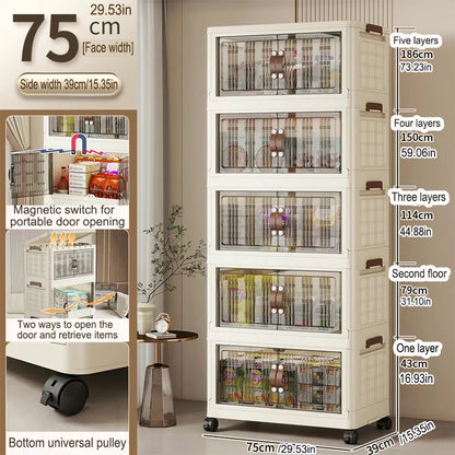 Large Capacity Foldable Wardrobe Storage Cabinet - Dustproof Closet Organizer, Easy to Install - Hom Haven