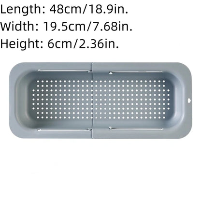 Adjustable Expandable Sink Drain Basket for Fruits & Vegetables - Hom Haven