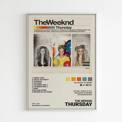 The Weeknd Hip Hop Music Canvas Wall Art Poster - Unframed Album Star Print for Living Room & Home Decor - Hom Haven