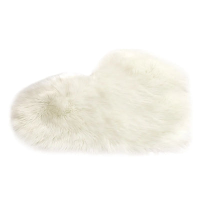 Faux Sheepskin Shaggy Area Rug - Non-Slip Fluffy Soft Imitation Wool Bedroom & Indoor Carpet - Hom Haven