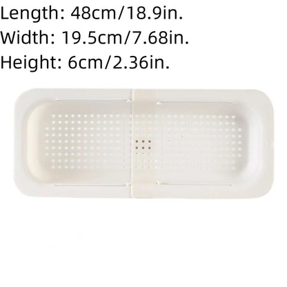Adjustable Expandable Sink Drain Basket for Fruits & Vegetables - Hom Haven