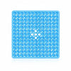21x21 Inch Square Non-Slip Shower Mat - Clear PVC Anti-Slip Bathroom Stall Floor Mat