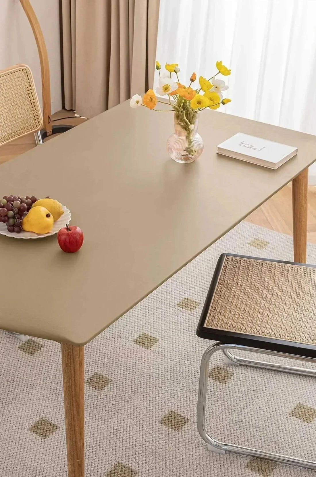 1pc tablecloth pad in durable waterproof leather - customised cover for table or dining table