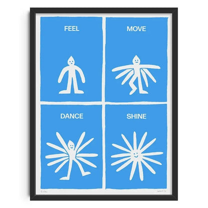 Retro Abstract Nourishing Soul Canvas Wall Art - Classic Unframed Print Poster for Home & Living Room Decoration - Hom Haven