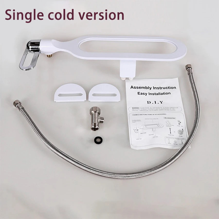 Non-Electric Bidet with Adjustable Spray Nozzle for Toilet Seat
