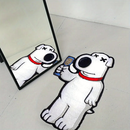 VIKAMA Cartoon Bear Irregular Shaped Carpet - Soft Bedside Rug for Bedroom & Living Room Decor - Hom Haven