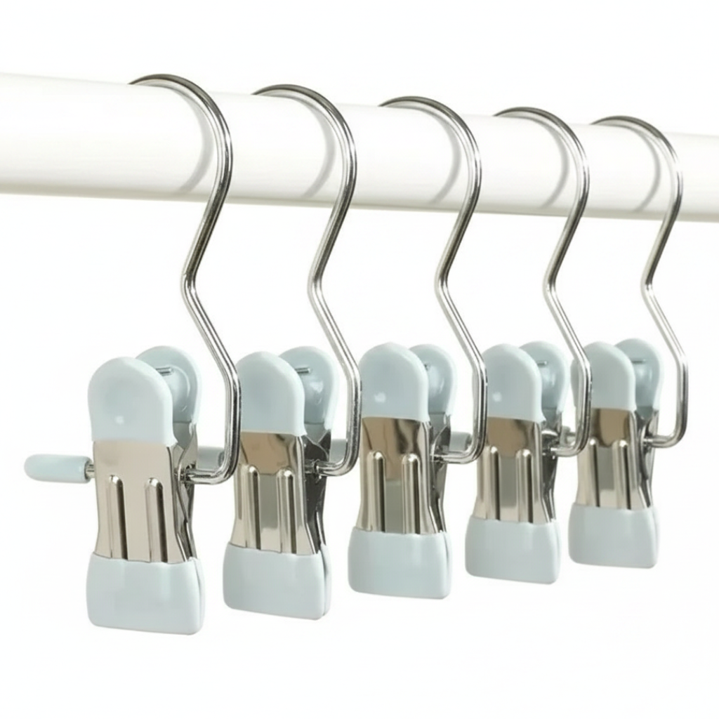 Stainless Steel Multi-Clip Clothes Hanger