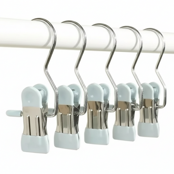 Stainless Steel Multi-Clip Clothes Hanger - Hom Haven