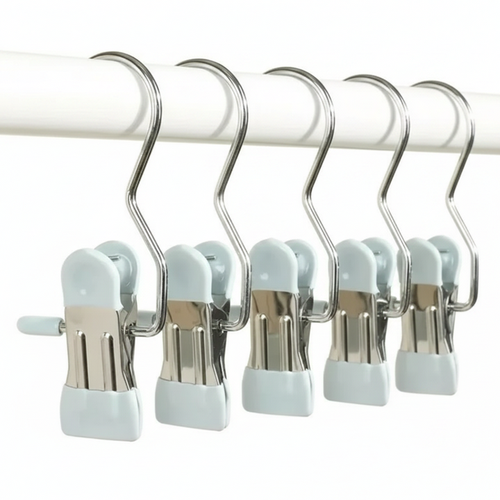 Stainless Steel Multi-Clip Clothes Hanger