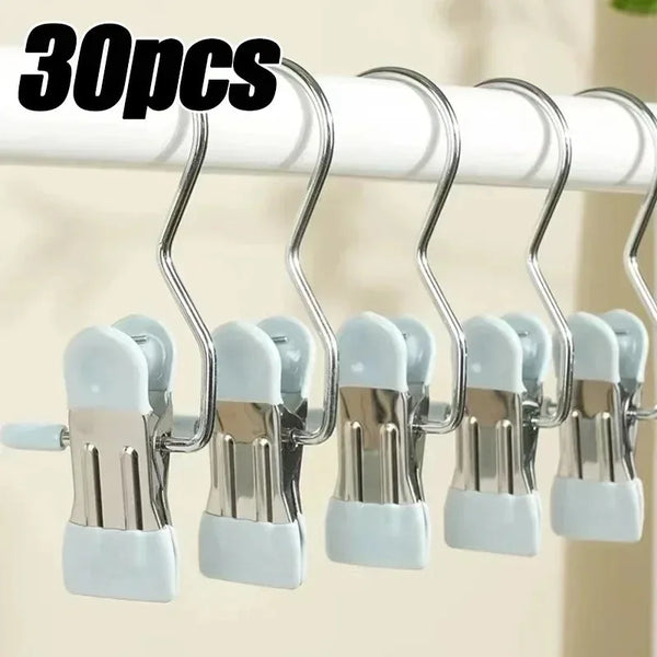 Stainless Steel Multi-Clip Clothes Hanger - Hom Haven