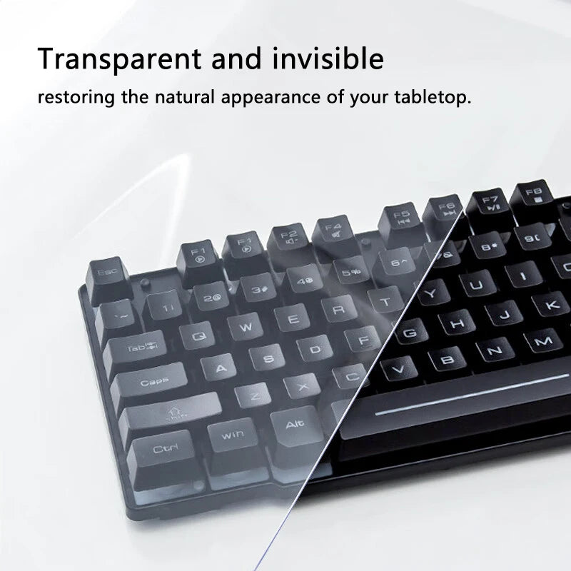 PVC Transparent Table Protector 0.7mm Thick Waterproof Oil-Proof Cover for Kitchen Desk and Dining Table Ideal for Home & Office