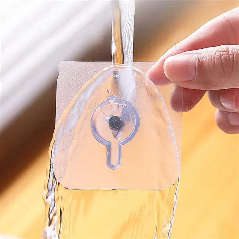 Transparent Adhesive Wall Hooks for Frames & Photos - 10 PCs