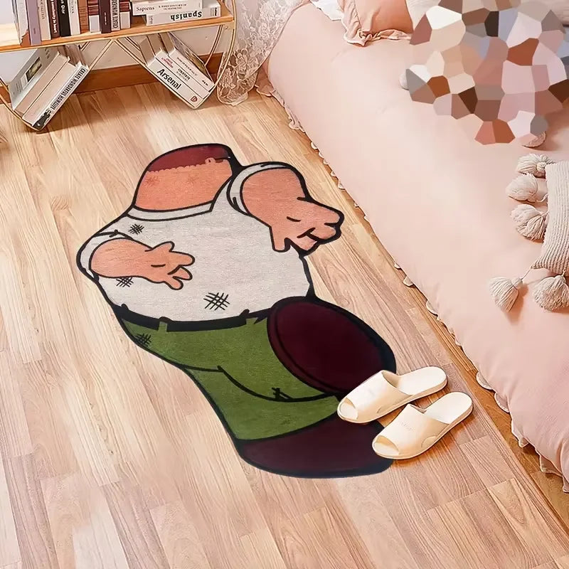 VIKAMA Anime Character Rug - Soft Non-Slip Crystal Velvet Bedroom & Entrance Mat for Anime Fans - Hom Haven
