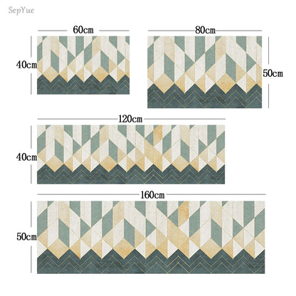 Soft Washable Kitchen Floor Mat - Anti-Slip Long Area Rug for Bedroom, Hallway & Bathroom Entrance - Hom Haven