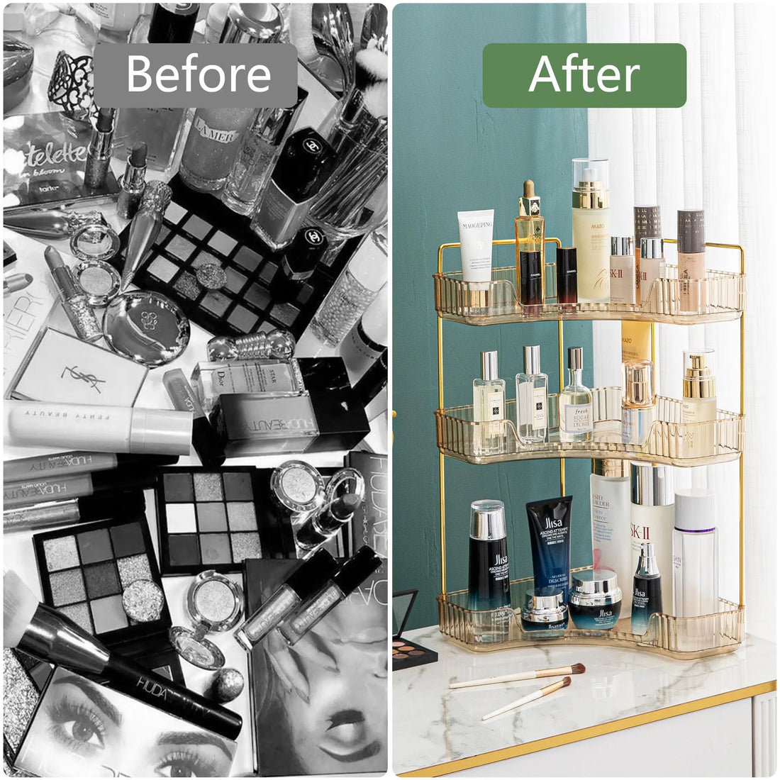 Bathroom Countertop Skincare & Perfume Organizer Tray