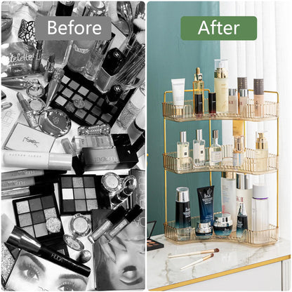 Bathroom Countertop Skincare & Perfume Organizer Tray - Hom Haven