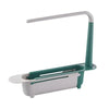 Telescopic Sink Drain Rack Adjustable Soap & Sponge Organizer