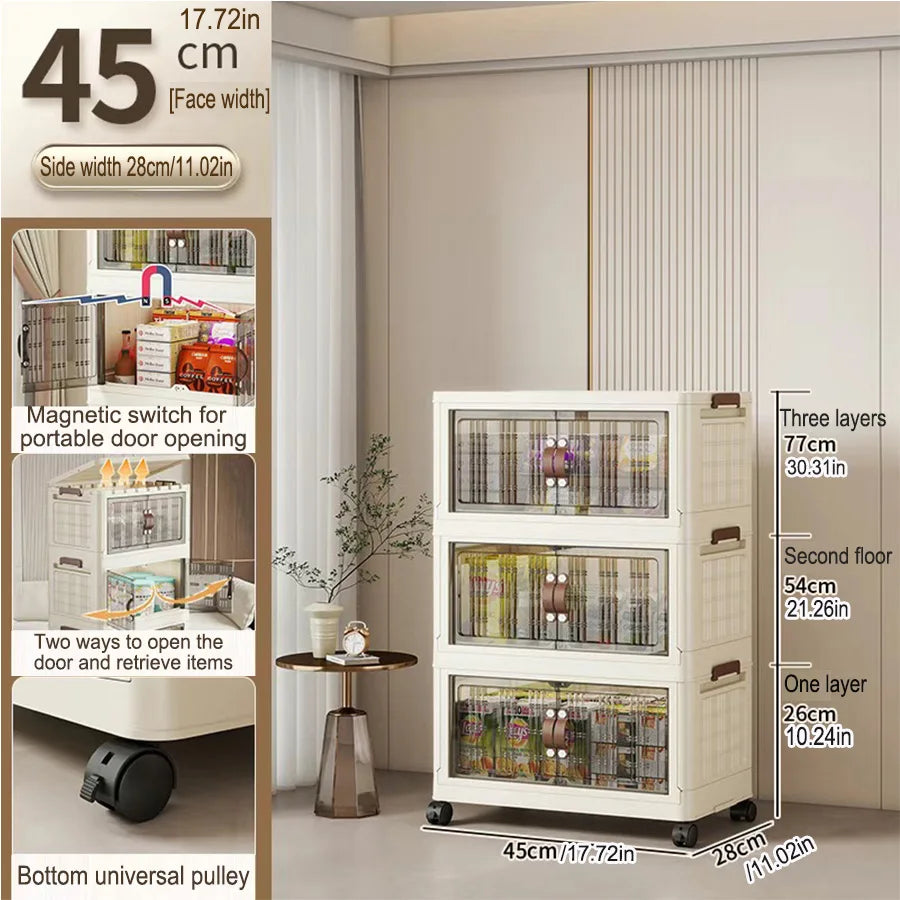 Large Capacity Foldable Wardrobe Storage Cabinet - Dustproof Closet Organizer, Easy to Install - Hom Haven