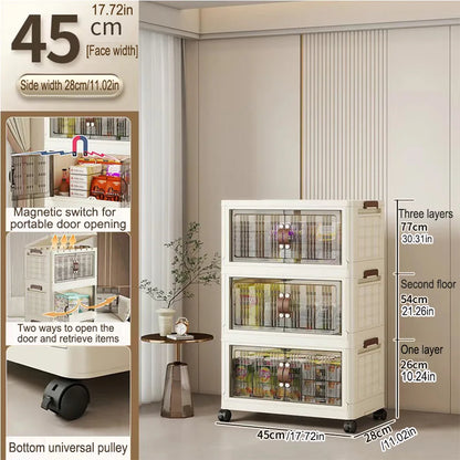 Large Capacity Foldable Wardrobe Storage Cabinet - Dustproof Closet Organizer, Easy to Install - Hom Haven