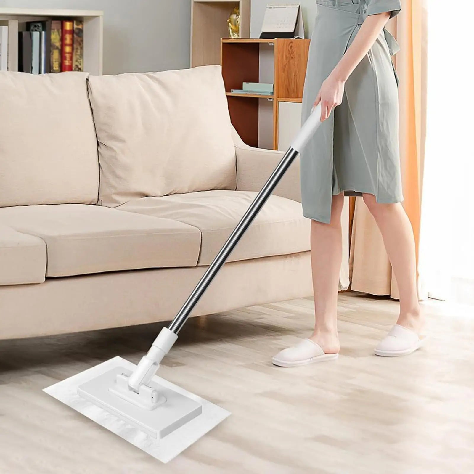 No-Wash Face Towel Mop with Reusable Cloths for Home Cleaning