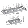 Adjustable Expandable Pot & Lid Organizer Rack with 7 Compartments