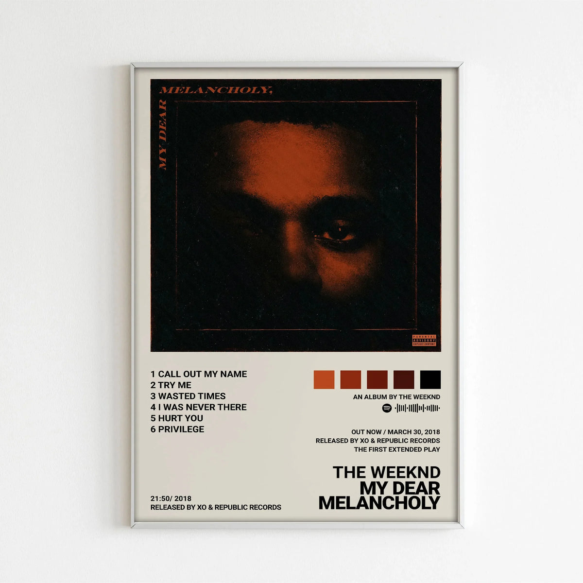 The Weeknd Hip Hop Music Canvas Wall Art Poster - Unframed Album Star Print for Living Room & Home Decor - Hom Haven