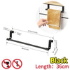 1/2pcs Wall-Mounted Kitchen Cabinet Towel Rack - Space-Saving Dishcloth Holder for Home and Bathroom No Drilling Require