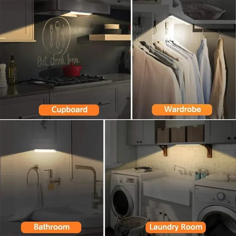 Rechargeable Motion Sensor Under Cabinet Magnetic LED Strip Light