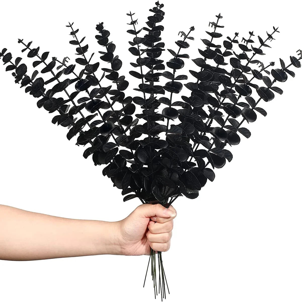 10/20/50pcs Artificial Eucalyptus Leaves Wholesale Fake Plants Vase Home table Party Wedding Decoration Outdoor Garden Christmas