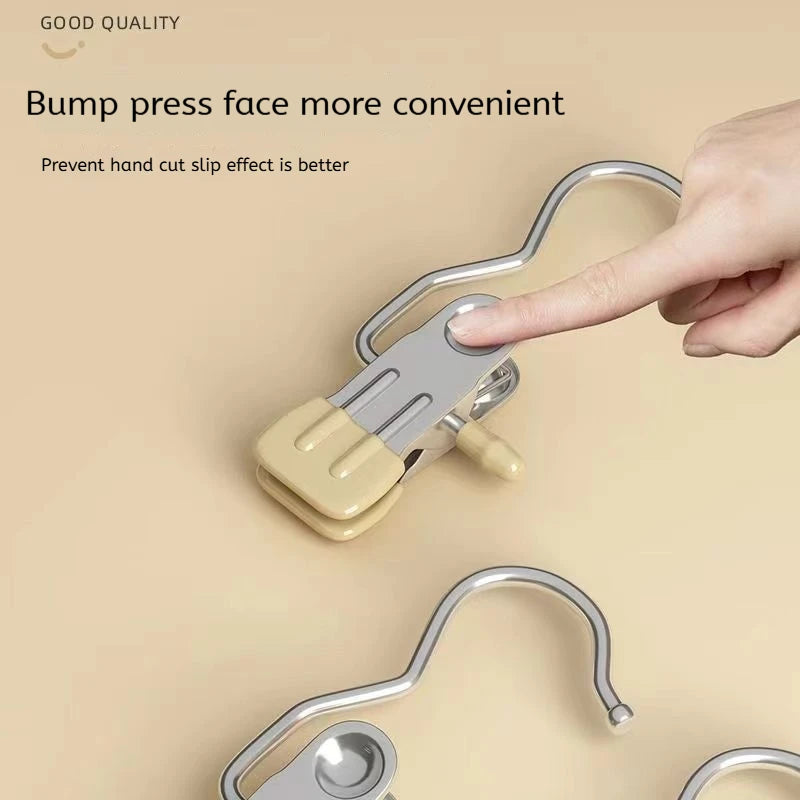 Stainless Steel Multi-Clip Clothes Hanger