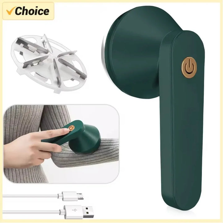 6-Blade Rechargeable Fabric Shaver & Lint Remover (Type-C)