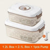 Vacuum Sealed Food Storage Box - Large Capacity Transparent Fresh-Keeping Kitchen Container with Pump