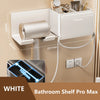 Hair Dryer Holder Wall Dryer Cradle Straightener Stand Hairdryer Organizer Box Toilet Blower Holder Shelf Bathroom Accessories