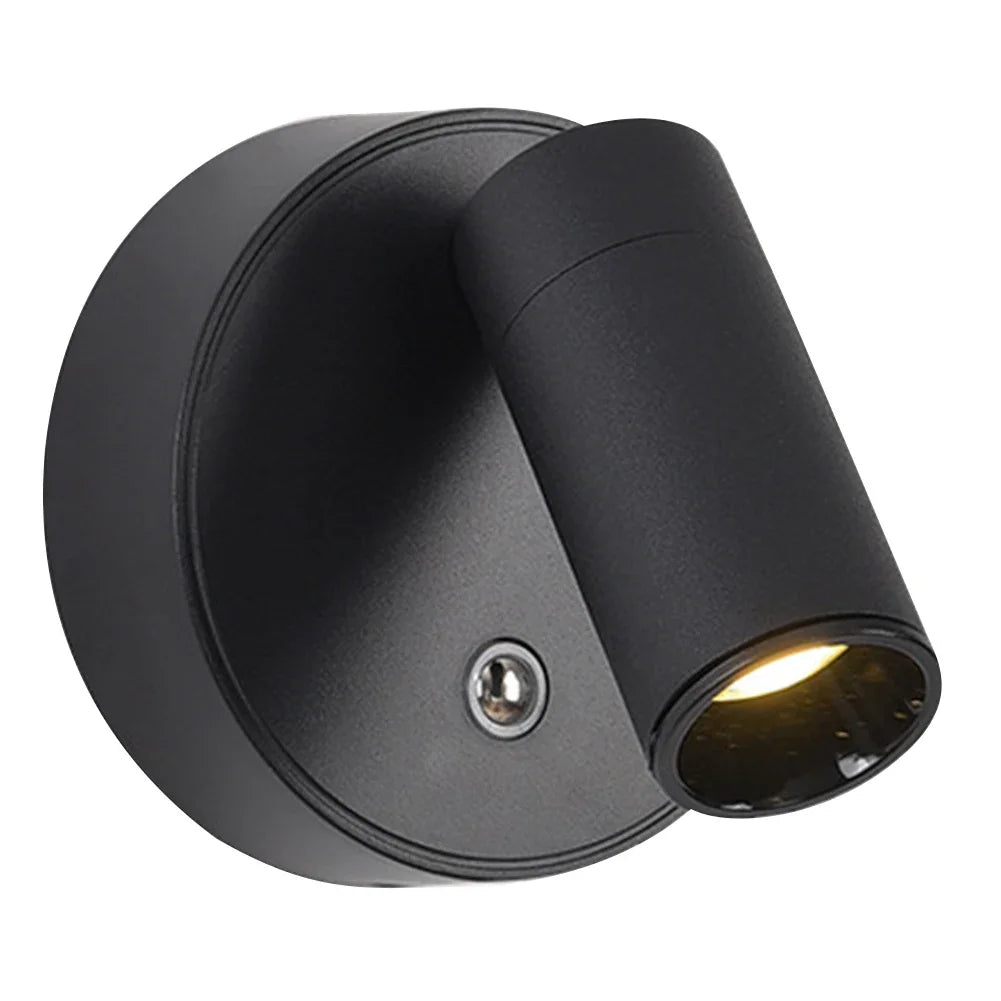 USB Rechargeable Adjustable Wall Light with Remote Touch Bedside Lamp