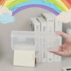 1/4pcs Large Clear Plastic Storage Boxes with Hinged Lids Ideal for Jewellery Ornaments Home Supplies and Office Organization