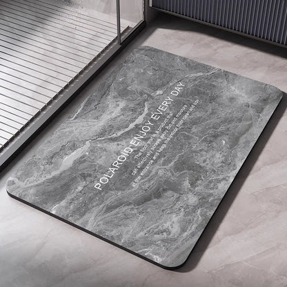 Diatomaceous Earth Bath Mat - Quick Dry Non-Slip Absorbent Shower & Bathroom Floor Rug - Hom Haven