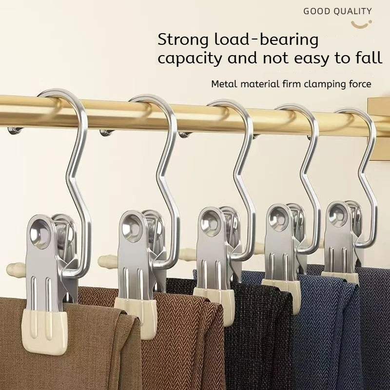 Stainless Steel Multi-Clip Clothes Hanger