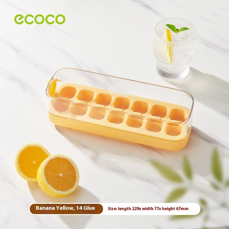 Ice Cube Tray with Lid & Bin, Quick-Release Freezer Ice Mold Set (7/14/21 PCs)