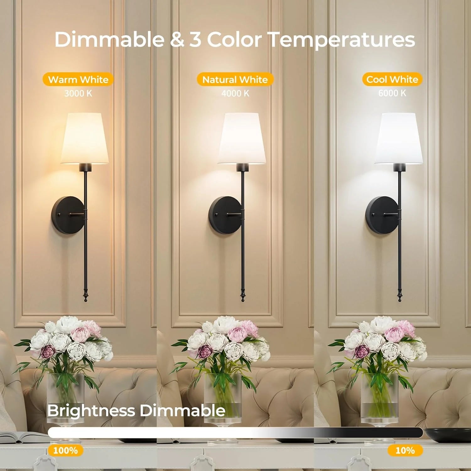Smart LED Wall Lamp WiFi Control Modern Wall Sconce