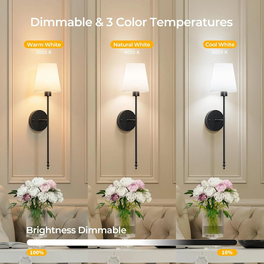 Smart LED Wall Lamp WiFi Control Modern Wall Sconce