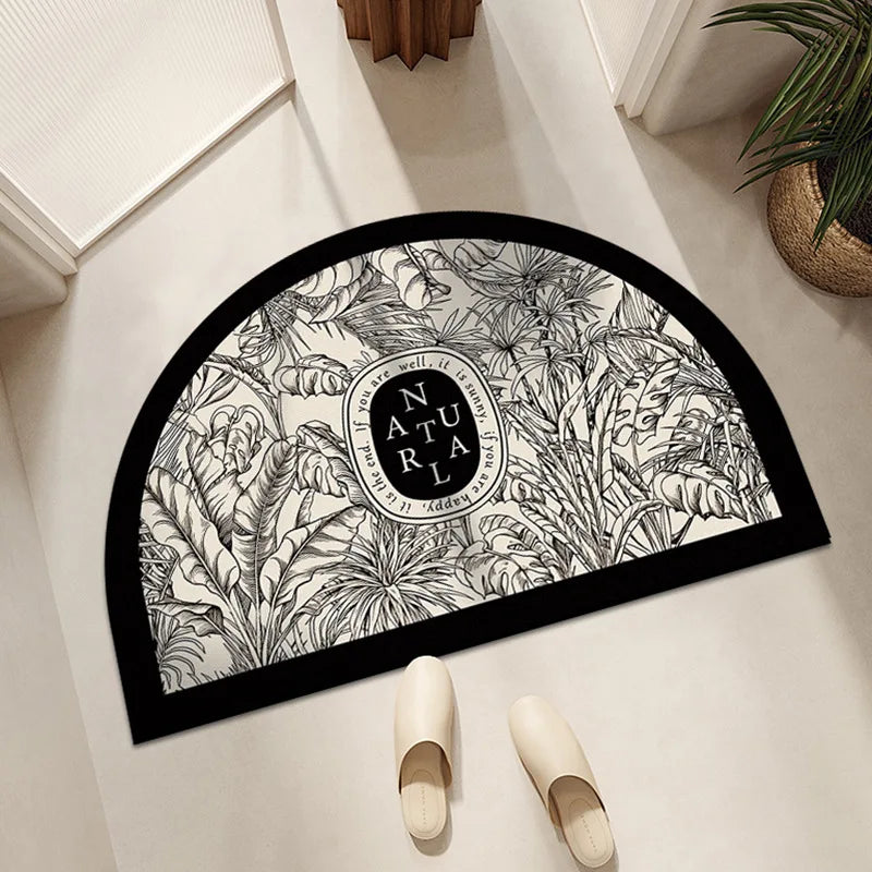 VIKAMA Bathroom Mats Kitchen Mats Foot Rugs Front Door Mats Diatomite Mud Non-slip Absorbent Quick Dry Machine Washable